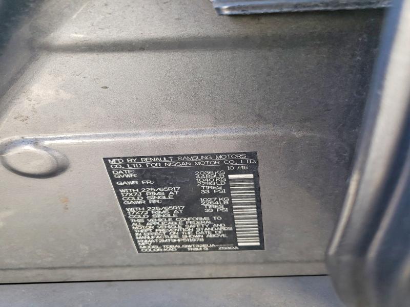 2017 Nissan Rogue მანქანა იყიდება აუქციონზე, vin: KNMAT2MT9HP511978, აუქციონის ნომერი: 51887926