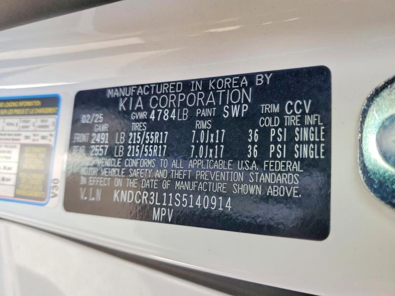 Aukcja sprzedaży 2025 Kia Niro Ev, vin: KNDCR3L11S5140914, numer aukcji: 48490766