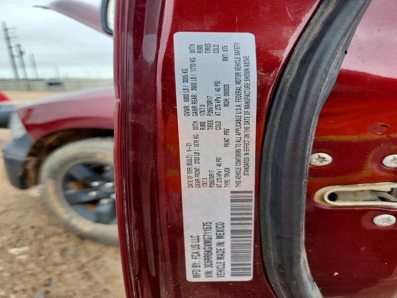 Aukcja sprzedaży 2021 Ram 1500 Classic, vin: 3C6RR6KGXMG711675, numer aukcji: 49646986