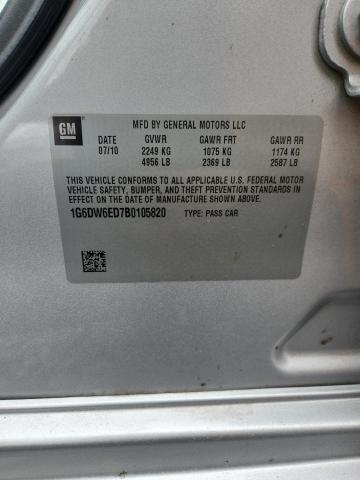 51001186 :رقم المزاد ، 1G6DW6ED7B0105820 vin ، 2011 Cadillac Sts مزاد بيع