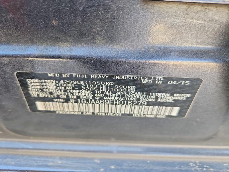 Aukcja sprzedaży 2015 Subaru Impreza, vin: JF1GJAA69FH016279, numer aukcji: 48391176