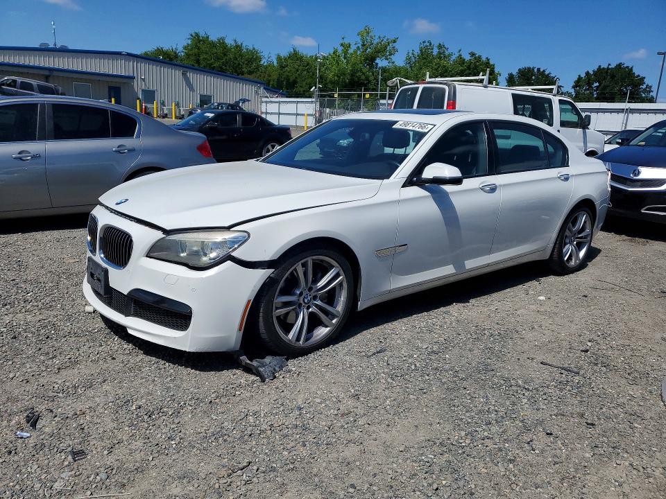 2013 Bmw 740 მანქანა იყიდება აუქციონზე, vin: WBAYE4C50DDW22595, აუქციონის ნომერი: 49814766
