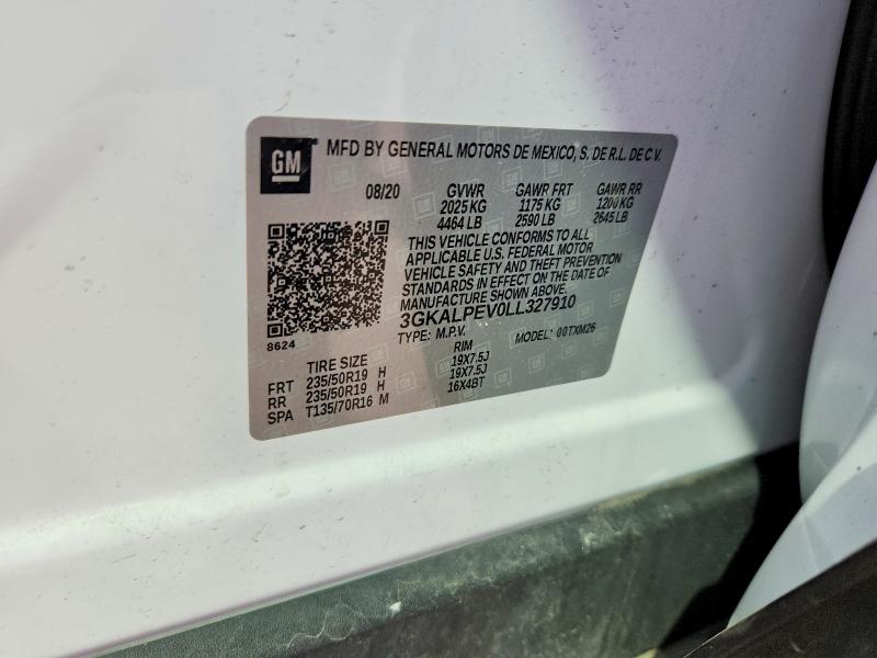 2020 Gmc Terrain მანქანა იყიდება აუქციონზე, vin: 3GKALPEV0LL327910, აუქციონის ნომერი: 50752086