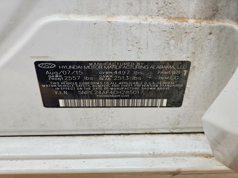 Aukcja sprzedaży 2016 Hyundai Sonata, vin: 5NPE24AF4GH285017, numer aukcji: 51891926