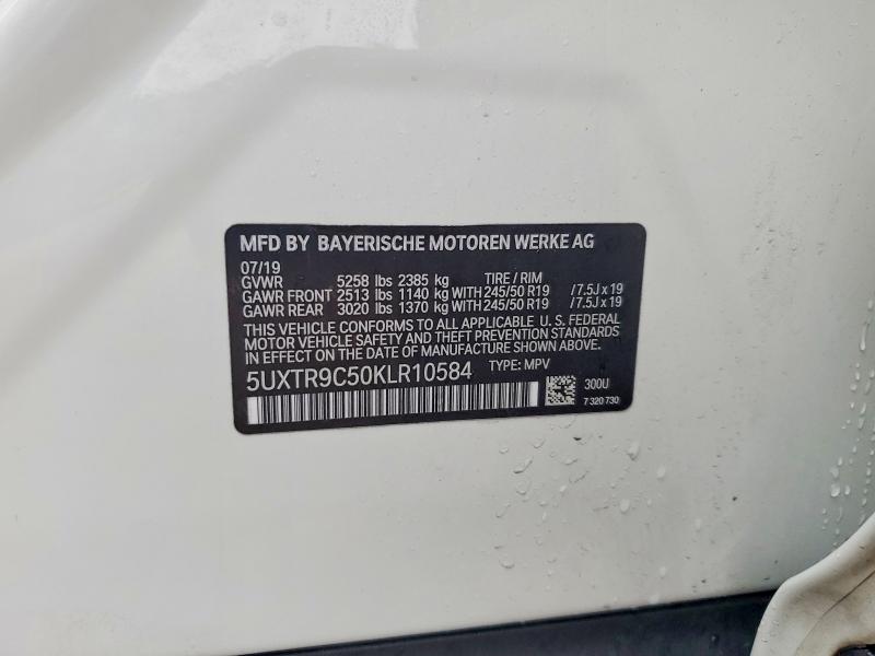 Продажа на аукционе авто 2019 Bmw X3, vin: 5UXTR9C50KLR10584, номер лота: 47578336