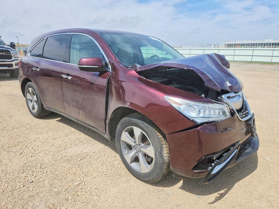 50555106 :رقم المزاد ، 5FRYD4H25FB030303 vin ، 2015 Acura Mdx مزاد بيع