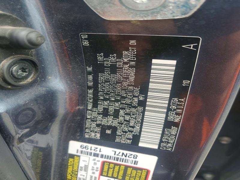 Aukcja sprzedaży 2010 Toyota Sequoia, vin: 5TDDW5G13AS037490, numer aukcji: 49686756