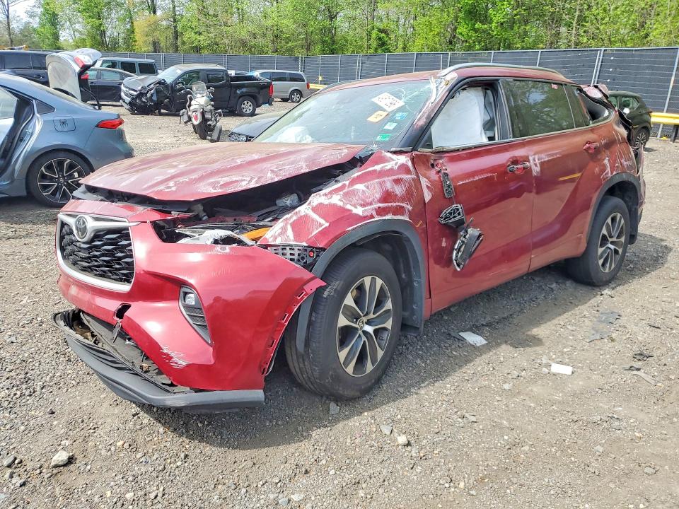 2021 Toyota Highlander მანქანა იყიდება აუქციონზე, vin: 5TDHZRBH2MS535396, აუქციონის ნომერი: 49517396