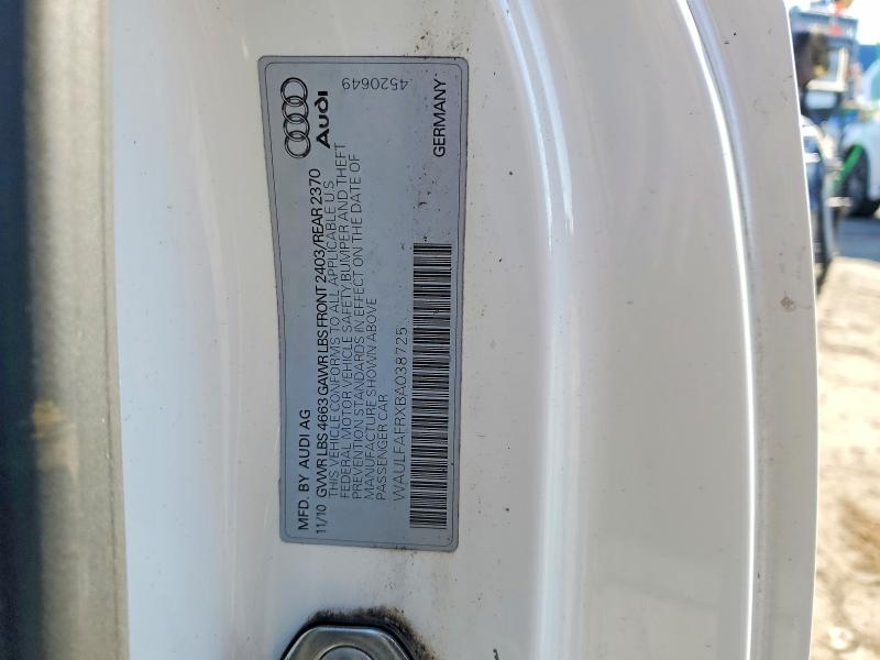 48930686 :رقم المزاد ، WAULFAFRXBA038725 vin ، 2011 Audi A5 مزاد بيع