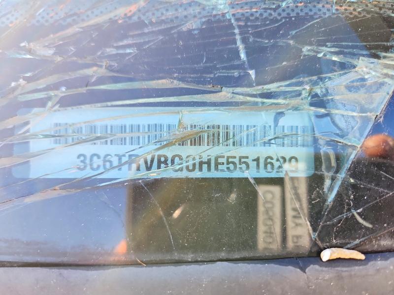 49297736 :رقم المزاد ، 3C6TRVBG0HE551629 vin ، 2017 Ram Promaster 1500 مزاد بيع