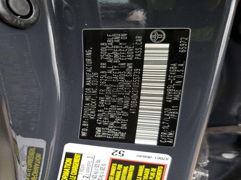 51124066 :رقم المزاد ، 4T1DBADK3TU555739 vin ، 2026 Toyota Camry مزاد بيع