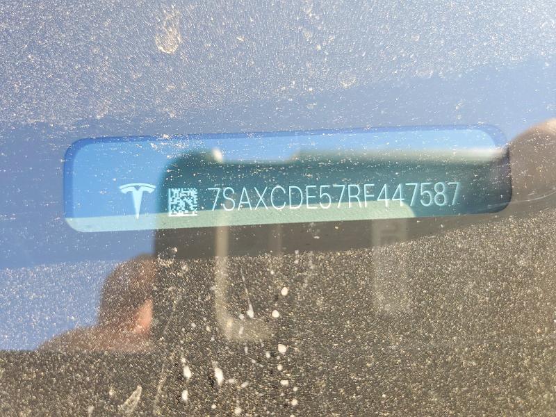 Aukcja sprzedaży 2024 Tesla Model X, vin: 7SAXCDE57RF447587, numer aukcji: 50877546