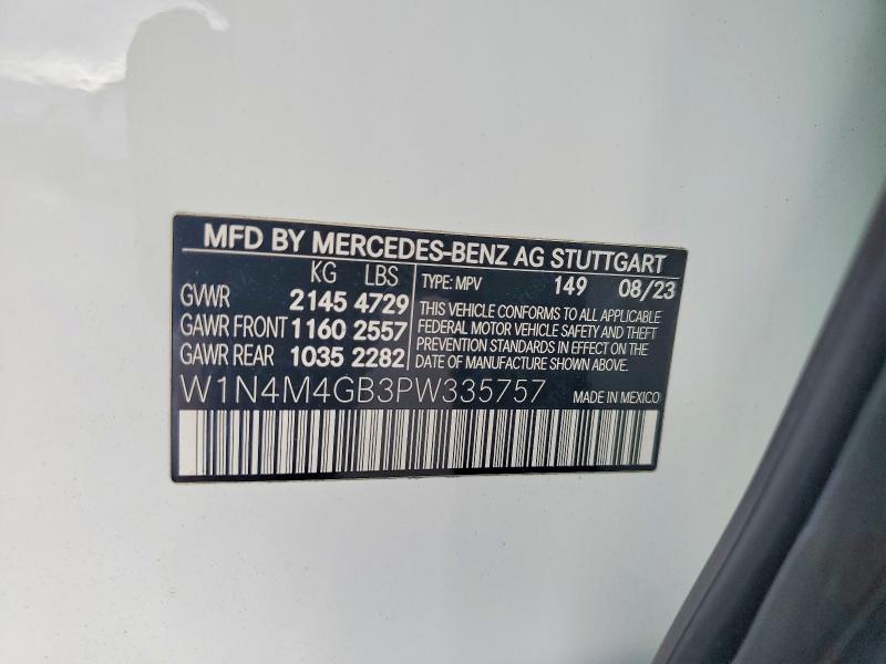 Продажа на аукционе авто 2023 Mercedes-benz Glb, vin: W1N4M4GB3PW335757, номер лота: 48642146