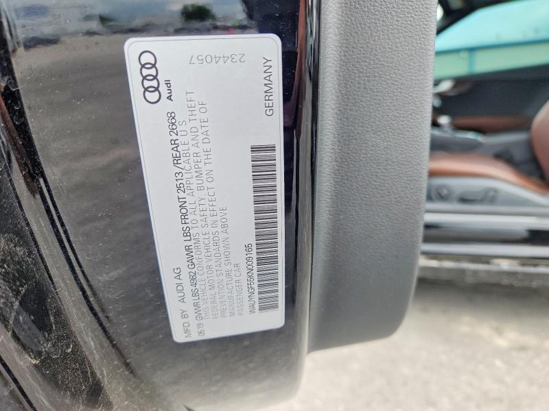 Aukcja sprzedaży 2019 Audi A5, vin: WAUYNGF55KN009165, numer aukcji: 50728976