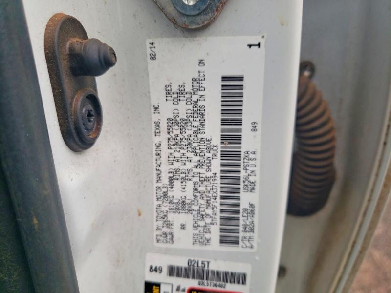 Aukcja sprzedaży 2014 Toyota Tundra, vin: 5TFAY5F14EX371994, numer aukcji: 49380896