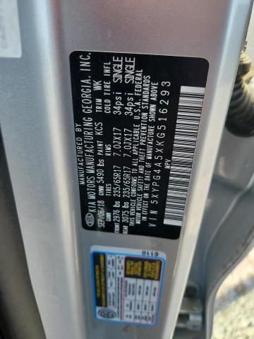 Продаж на аукціоні авто 2019 Kia Sorento, vin: 5XYPG4A5XKG516293, номер лоту: 48326586