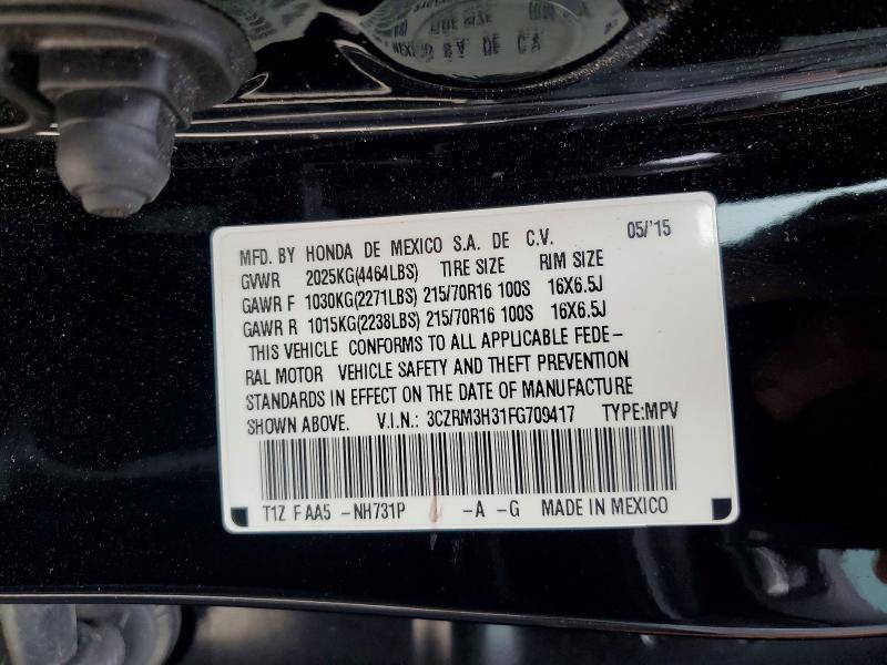 48976446 :رقم المزاد ، 3CZRM3H31FG709417 vin ، 2015 Honda Cr-v مزاد بيع