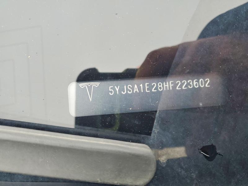 48188376 :رقم المزاد ، 5YJSA1E28HF223602 vin ، 2017 Tesla Model S مزاد بيع