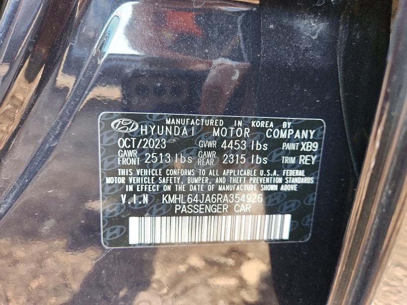 Продаж на аукціоні авто 2024 Hyundai Sonata, vin: KMHL64JA6RA354926, номер лоту: 50096786