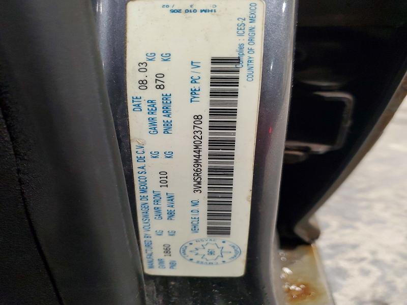 Продажа на аукционе авто 2004 Volkswagen Jetta, vin: 3VWSR69M44M023708, номер лота: 48812266