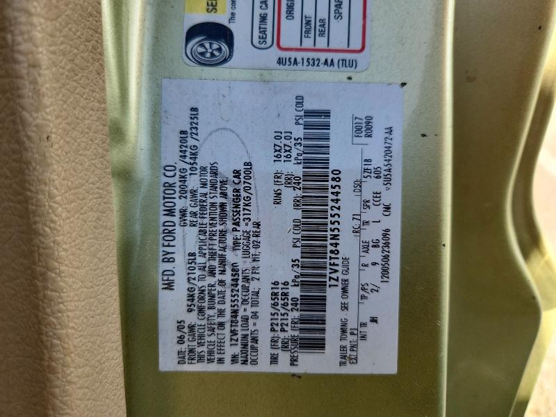 Aukcja sprzedaży 2005 Ford Mustang, vin: 1ZVFT84N555244580, numer aukcji: 51126906