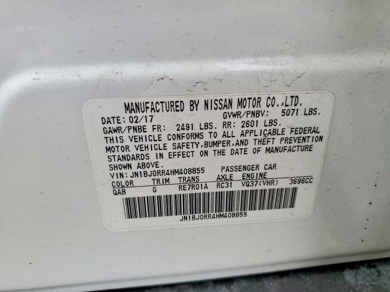 Aukcja sprzedaży 2017 Infiniti Qx50, vin: JN1BJ0RR4HM408855, numer aukcji: 50453316