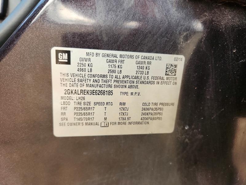 Aukcja sprzedaży 2014 Gmc Terrain, vin: 2GKALREK9E6268185, numer aukcji: 46783486