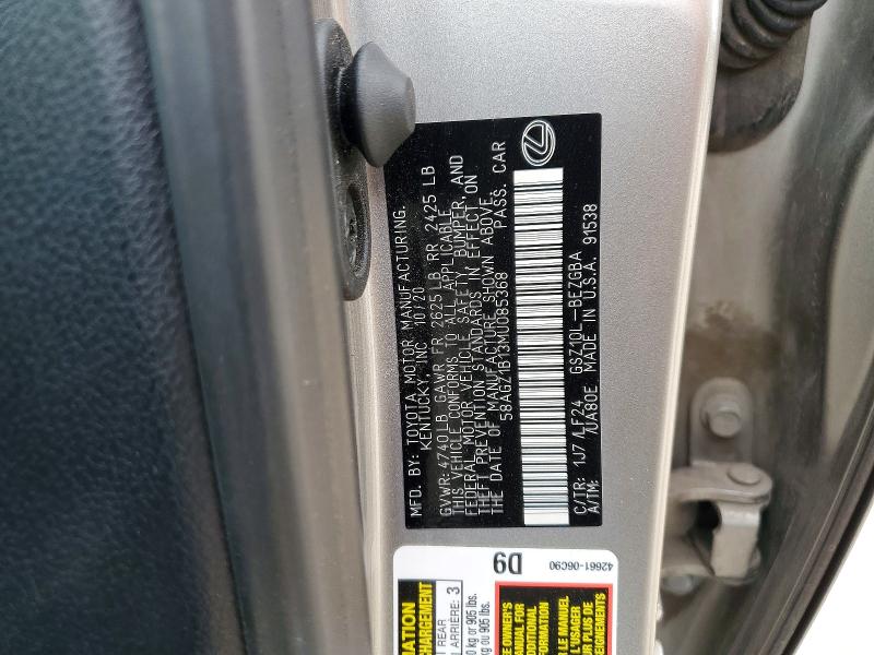 Продажа на аукционе авто 2021 Lexus Es 350, vin: 58AGZ1B13MU085368, номер лота: 49437676
