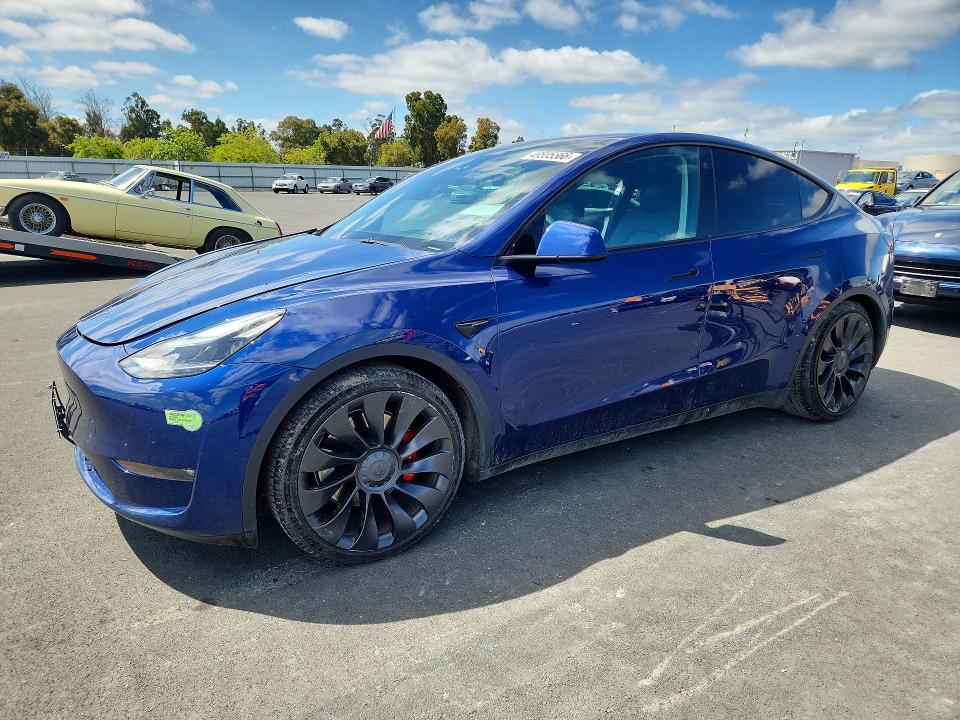 2022 Tesla Model Y მანქანა იყიდება აუქციონზე, vin: 7SAYGDEFXNF437700, აუქციონის ნომერი: 49805566