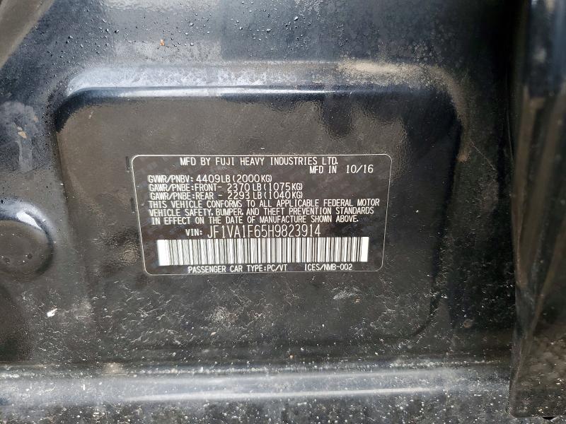 Aukcja sprzedaży 2017 Subaru Wrx, vin: JF1VA1F65H9823914, numer aukcji: 49670506