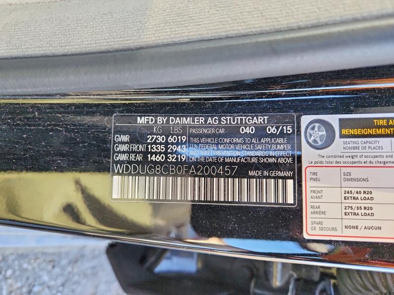 Продаж на аукціоні авто 2015 Mercedes-benz S, vin: WDDUG8CB0FA200457, номер лоту: 51639786