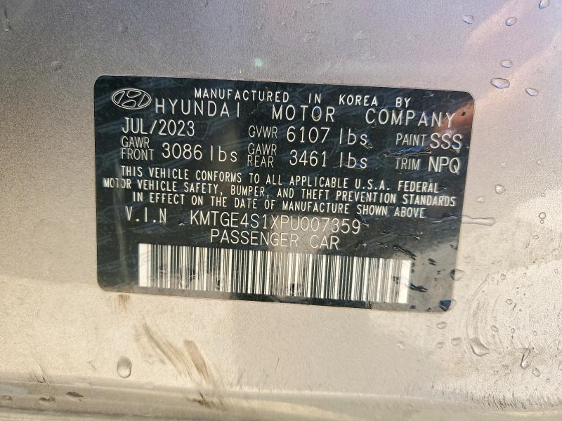 48826536 :رقم المزاد ، KMTGE4S1XPU007359 vin ، 2023 Genesis Electrified G80 مزاد بيع
