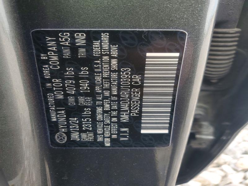 50122206 :رقم المزاد ، KMHLM4DJ4RU103953 vin ، 2024 Hyundai Elantra مزاد بيع