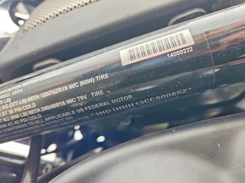 Продажа на аукционе авто 2012 Harley-davidson Vrscdx, vin: 1HD1HHH13CC800852, номер лота: 51750916