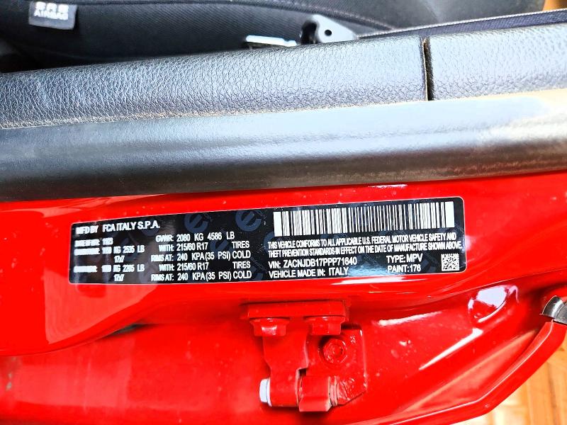 Продажа на аукционе авто 2023 Jeep Renegade, vin: ZACNJDB17PPP71640, номер лота: 50650656
