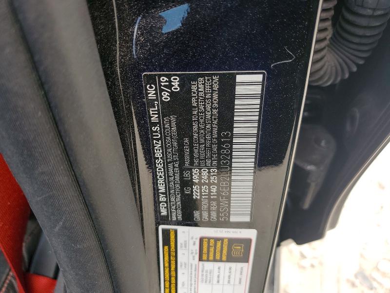 Продажа на аукционе авто 2020 Mercedes-benz C, vin: 55SWF6EB2LU328613, номер лота: 48475746