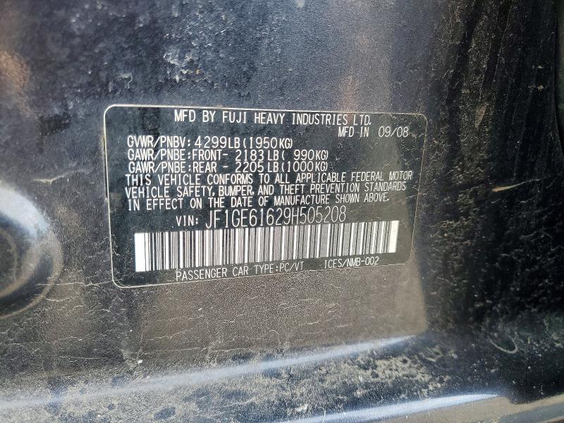 Продажа на аукционе авто 2009 Subaru Impreza, vin: JF1GE61629H505208, номер лота: 50122856