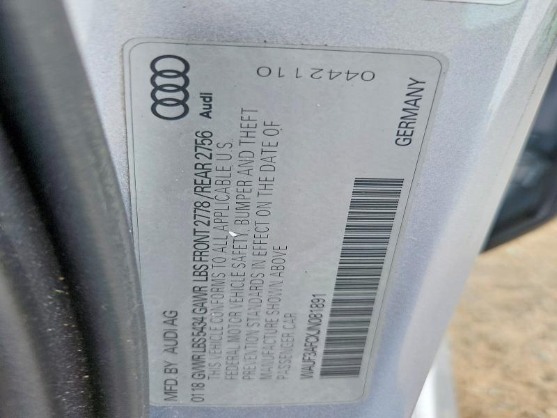 Продажа на аукционе авто 2018 Audi A6, vin: WAUF3AFCXJN081891, номер лота: 49879666