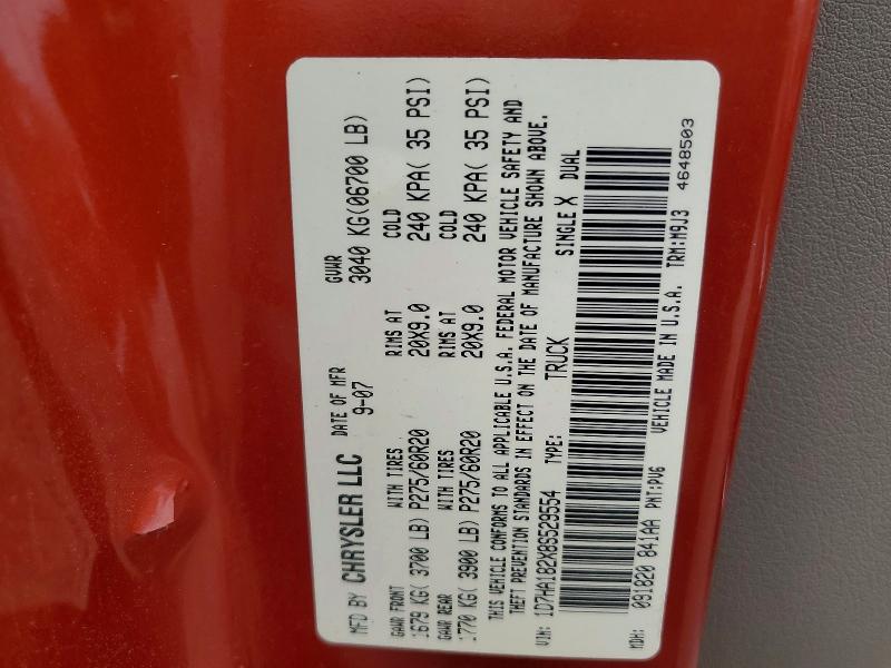 Aukcja sprzedaży 2008 Dodge Ram 1500, vin: 1D7HA182X8S529554, numer aukcji: 47219656