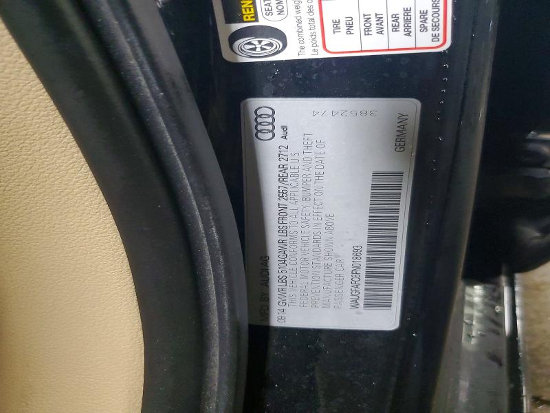 47983256 :رقم المزاد ، WAUGFAFC6FN018693 vin ، 2015 Audi A6 مزاد بيع