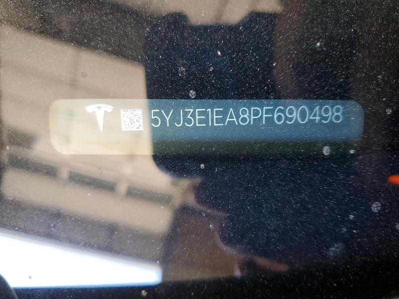 48843516 :رقم المزاد ، 5YJ3E1EA8PF690498 vin ، 2023 Tesla Model 3 مزاد بيع