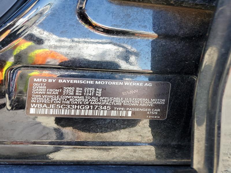 Продажа на аукционе авто 2017 Bmw 540, vin: WBAJE5C33HG917345, номер лота: 51455496