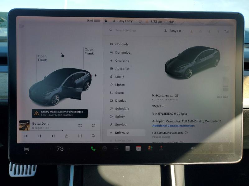48135386 :رقم المزاد ، 5YJ3E1EA7JF007813 vin ، 2018 Tesla Model 3 مزاد بيع