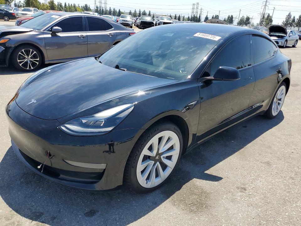2021 Tesla Model 3 მანქანა იყიდება აუქციონზე, vin: 5YJ3E1EB2MF082142, აუქციონის ნომერი: 51669706