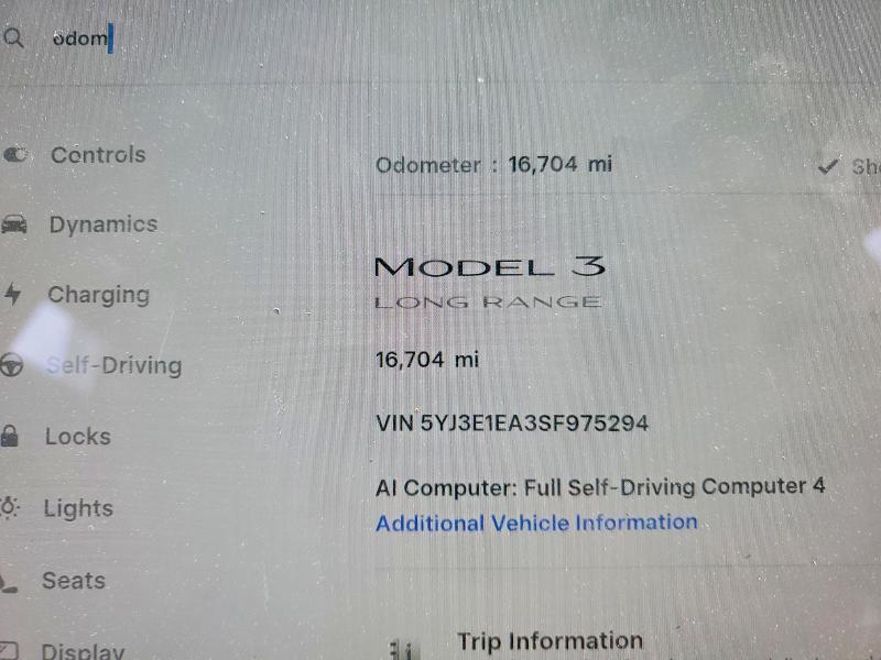 Продажа на аукционе авто 2025 Tesla Model 3, vin: 5YJ3E1EA3SF975294, номер лота: 51033226