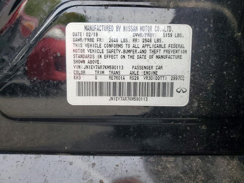 Auction sale of the 2019 Infiniti Q50, vin: JN1EV7AR7KM590113, lot number: 50728906