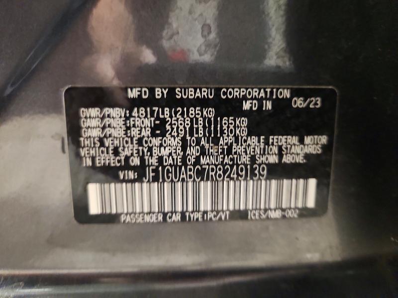 Продажа на аукционе авто 2024 Subaru Impreza, vin: JF1GUABC7R8249139, номер лота: 50822646