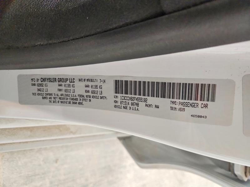 Aukcja sprzedaży 2015 Chrysler 200, vin: 1C3CCCAB2FN555182, numer aukcji: 47134986