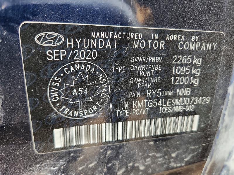 Aukcja sprzedaży 2021 Genesis G70, vin: KMTG54LE9MU073429, numer aukcji: 50137036