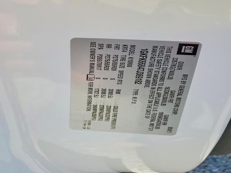 51476976 :رقم المزاد ، 1GKFK66847J369182 vin ، 2007 Gmc Yukon Xl مزاد بيع
